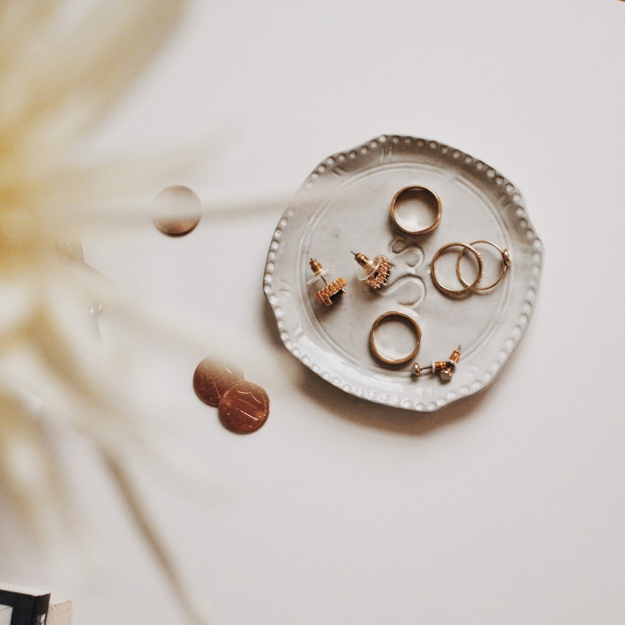 Handmade jewellery flatlay