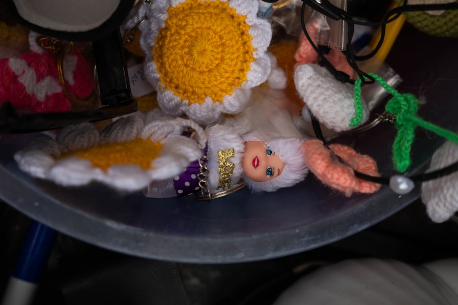 Crochet keychain charms
