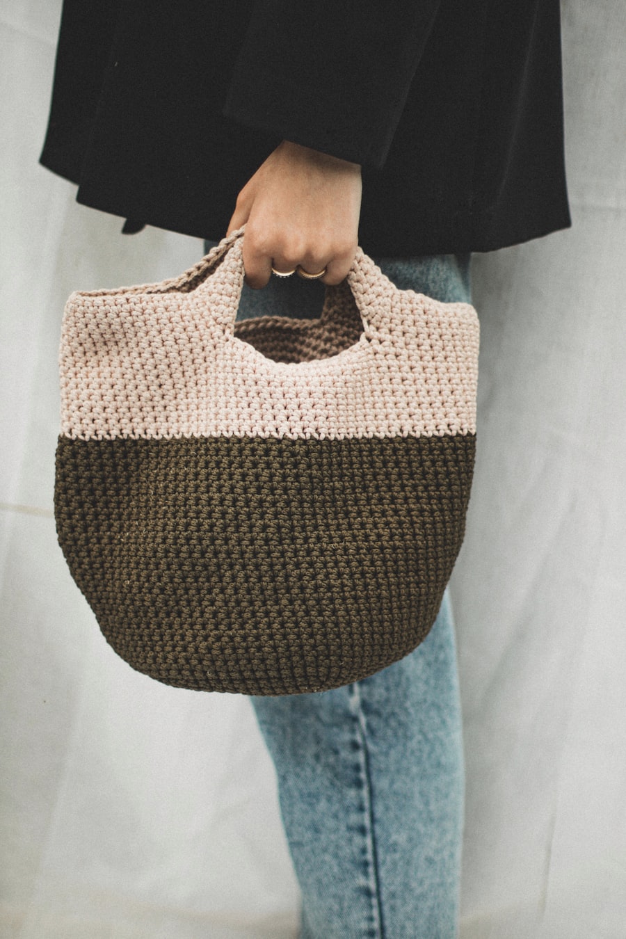 Handmade market tote bag
